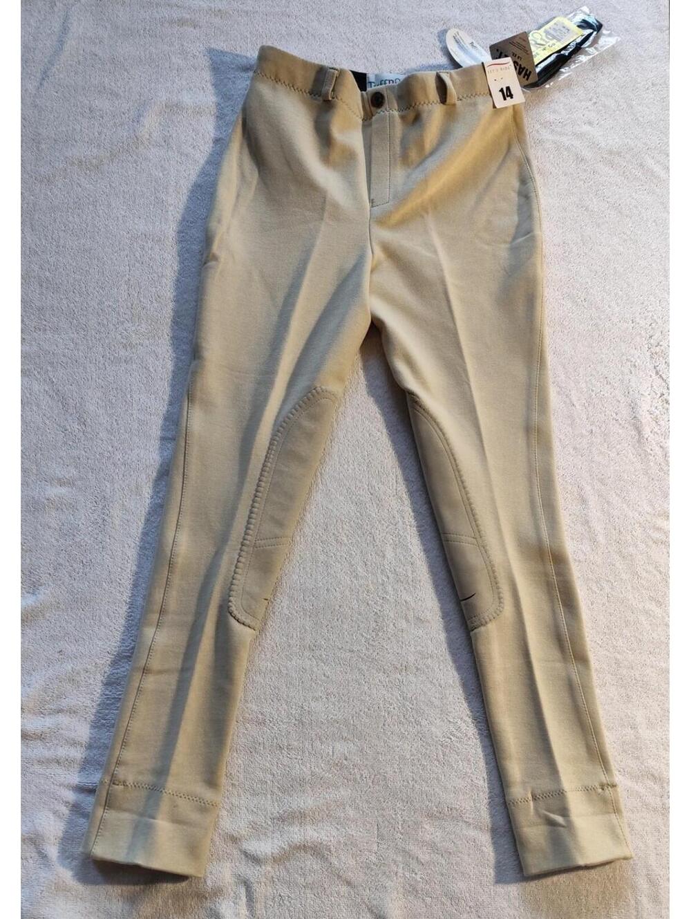TuffRider Pefect Ladies Breeches, Size 14 Brown Tan Equestrian Horse Riding